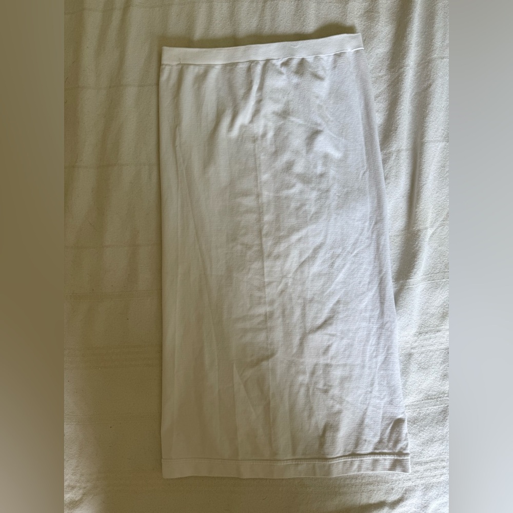 White Slip Dress Layer Under 12th Tribe Bodycon Stretch Undergarment OS
